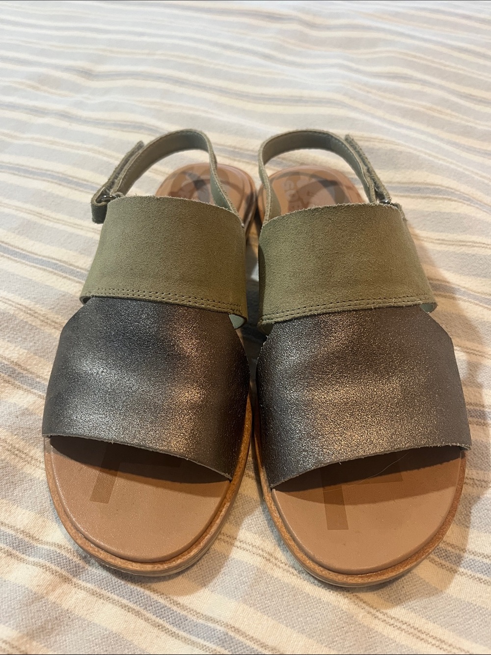 Sorel Ella II Sage Olive Sandals - Picture 3 of 8